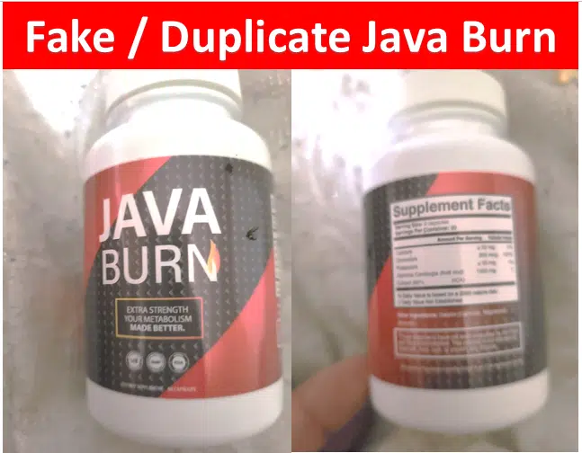 Fake Java Brun or duplicate Java Burn coffee Image